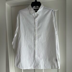 Marc Anthony Slim Fit Mediuam Men's White Button Down Long Sleeve Shirt